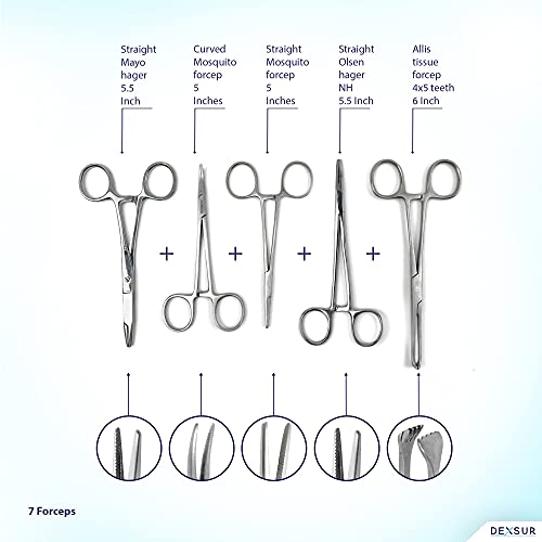 Image of Professional Dissecting Kit Anatomy - 160 Piece Stainless Steel Biology Instruments Set for Medical & Veterinary Training
