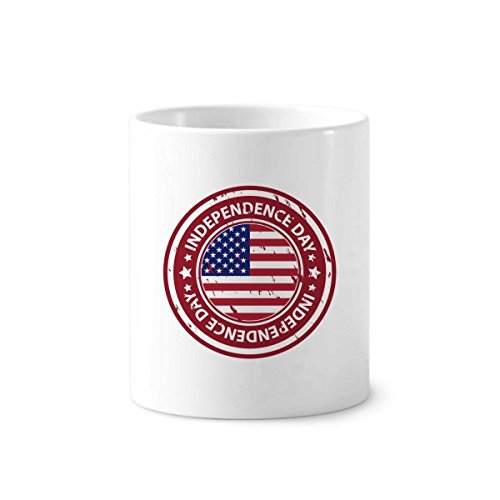Coupe 350ml USA en céramique rouge pour sublimer votre bureau ou votre salle de bain
