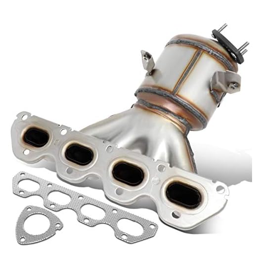 DNA Motoring OEM-CONV-008 Factory Style Catalytic Converter Exhaust Manifold Replacement
