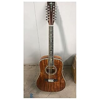 YYYSHOPP 41 Pouces 12 Strings Guitare Acoustique Touche Ébène Touche Véritable Coquille Reliure Et Guitare Électrique… - Les Beatles, Paul McCartney, John Lennon, RIngo Starr, George Harrison