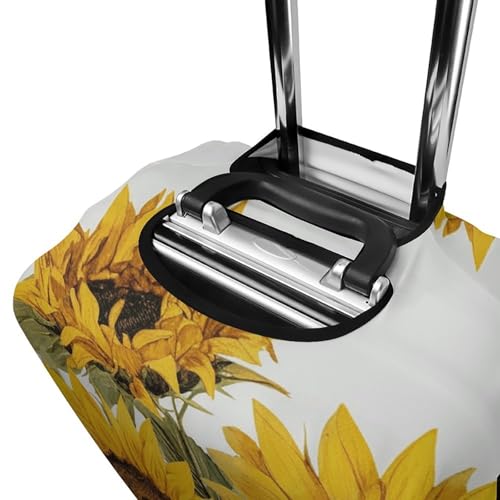 Carry on Luggage Cover Alluring Sunflowers Summer Suitcase Covers for Luggages Tsa Approved Travel Luggage Sleeve Protector Elastic Suitcase Protector Anti-Scratch Washable Fits 19-30 Inch Case -XL4