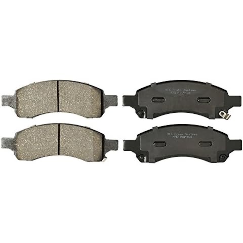 KFE KFE1169A-104 Ultra Quiet Advanced Premium Ceramic Brake Pad FRONT Set Compatible With: 2009-2017 Chevrolet Traverse; 2007-2016 GMC Acadia; 2008-2017 Buick Enclave; Saturn Outlook Cover