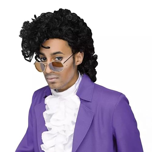 Fun World Mens Purple Pain Wig Black Standard
