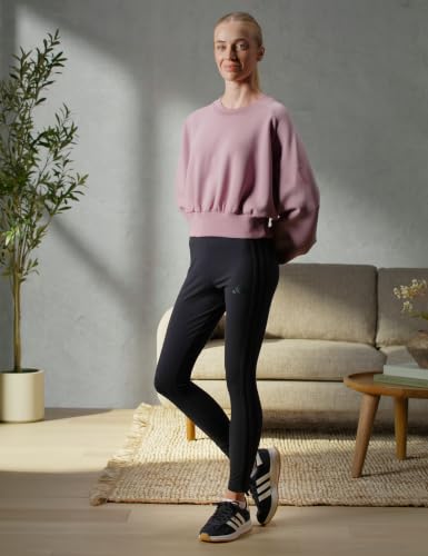 adidas Damen-Leggings, Baumwolle, 3 Streifen, Essentials, Schwarz , XX-Large – Ansicht 3