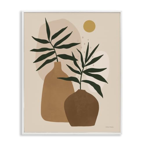 Abstract Botanical Plant Vase Shapes, 24 x 30 Inch Framed Giclée Print
