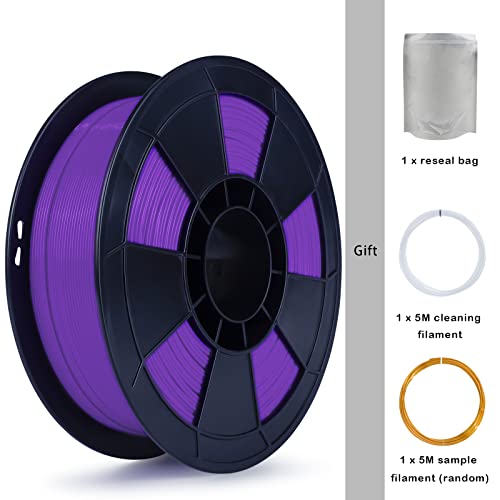 Image of ZIRO 1.75mm PLA Filament, 3D Printer PLA PRO Basic Color Series, Purple | Fit for Most FDM 3D Printer, 1.75mm 1KG Spool, Dimensional Accuracy + /-0.03mm, Colorful PLA FilamenT
