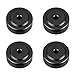 4PCS Aluminum Speaker Isolation Feet Pad, 20 * 8mm Amplifier Feet Shock Absorber Amplifier Pads Feet,Detachable Rubber Stand Feet for Speaker (Black)