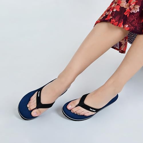 Image of Perforated Flip Flops, Burgundy with Black Straps, Casual Beach Sandals