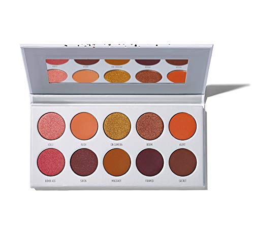 Morphe x Jaclyn Hill Eyeshadow Palette - Bling Boss - Super-Pigmented Eyeshadows - Epic Jewel Heist of 10 Creamy Eyeshadows - A Palette of Matte and Metallic Eyeshadows