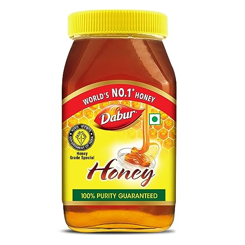 Image of Dabur Honey - 500g | 100% Pure | World's No.1 Honey Brand with No Sugar Adulteration | For Fitness & Health | Natural Immunity Booster | 100% Indigenous | Rich in Antioxidants & Minerals