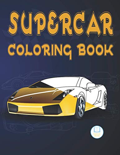 Supercar Coloring Book: Colorint Books, Hypercar, Sport Cars, Exotic Luxury Car Colouring Book For Adults & Kids Ages 4-8 8-12. Cool & Fun Gift Activity Book. image 2