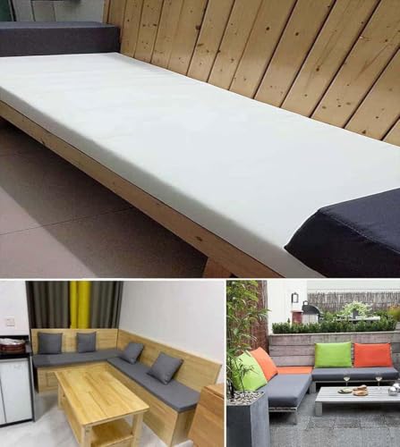 Coussins profonds de terrasse 170x30 cm pour banc de jardin et baie vitrée - 8