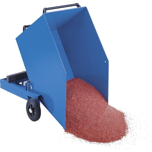 eurokraft pro Kippbehälter für Schüttgut mit Vollgummireifen Volumen 06 m³