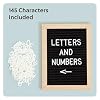 Magnetic Locker Letter Board, Black Felt, 8 x 6, Wood Frame