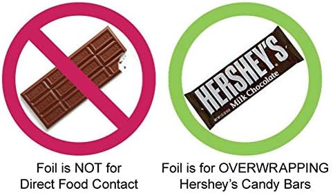 Miniatura 2 de Fuschia - Hojas de papel de aluminio para envolver barras de chocolate Hershey's brillantes, 40 hojas