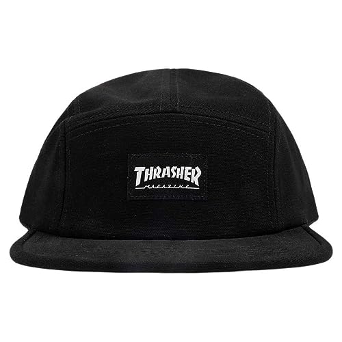Thrasher 5 Panel Hat - Black