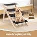 Vigevee Hundetreppe 2 in 1 Hunderampe, Klappbare Haustiertreppe 65,5cm Hoch, 4-Stufig Faltbare Katzentreppe, Maximale Belastung 80kg, Tiertreppe mit Rutschfester Trittmatte für Hunde und Katzen