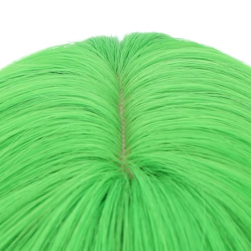 Image of PATTNIUM Girls Light Green Short Curly Wavy Wigs | Kids Light Green Wavy Synthetic Wig for Halloween Cosplay Costume Party Wig