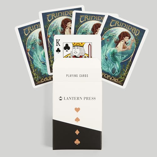 Lantern Press Trinidad, California, Mermaid, 52 cartas póker miniatura 6