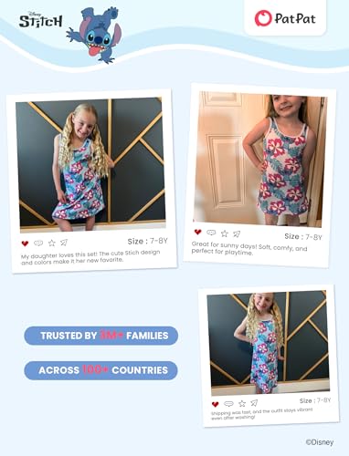 Image of Disney Stitch Princess Frozen Elsa Minnie Mouse Girls Tank Dress Sleeveless A-Line Sundress Summer Beach Clothes 2-9 Years
