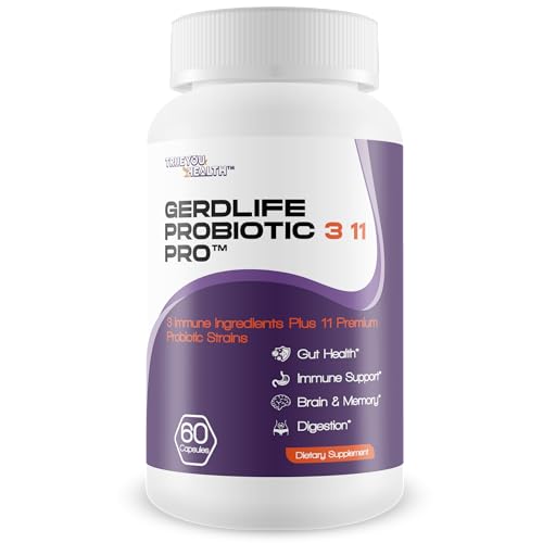Gerdlife Probiotic 3 11 Pro - Our Best Probiotic Acid Reflux Relief Supplements - 11 Premium...