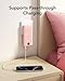 VRURC Portable Charger Power Bank with Wall Plug, 10000mAh Portable Charger with Built in Cables, PD 20W Fast Charging Portable Charger with Cords External Charger Travel Accessories-Pink(1 Pack)