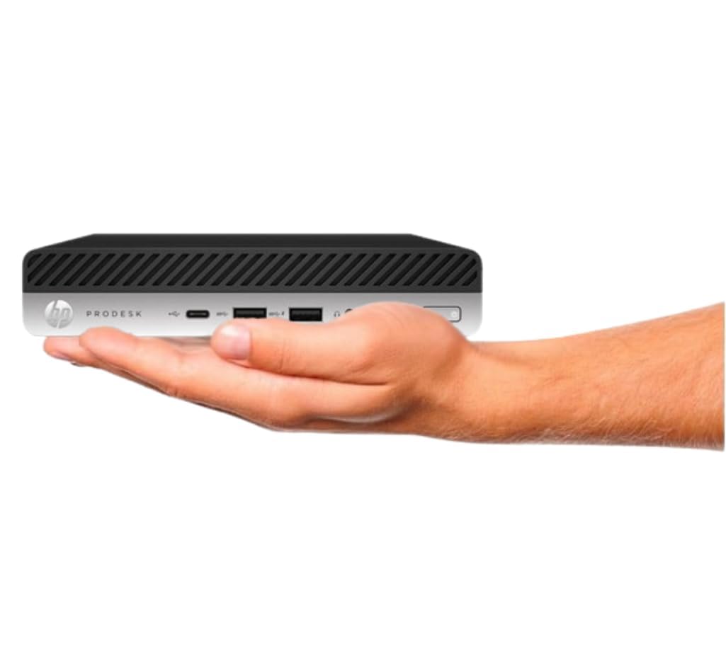 HP EliteDesk 800 G3 Mini ordinateur de bureau Intel Core i5-7500, 16 Go de RAM, SSD 512 Go, WiFi, Bluetooth, clavier américain, Windows 11 Pro (reconditionné)