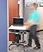 Ergotron – WorkFit-C HD Single Monitor Mobile Standing Desk, Rolling Sit Stand Workstation – for Monitors Up to 30 Inches, 16 to 28 lbs
