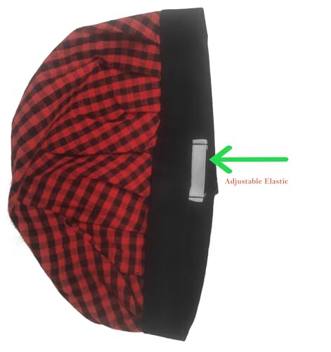 Image of Switchon Checkered Cotton Kitchen Cooking Apron with Chef Hat - Pack of 2 | Multi-Purpose Chef & Waiter Apron for Men & Women | Home, Hotels, Restaurants & Cafes | Proudly Made in India