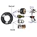 M MINGLE Sewer Jetter Kit for Pressure Washer, 1/4 Inch NPT, 100 Feet Hose, Button Nose and Rotating Sewer Jetting Nozzle, Orifice 4.0, 4.5, Pressure 3600 PSI