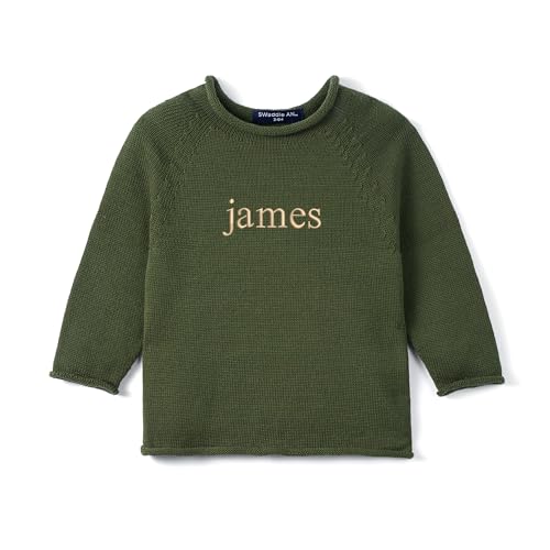 SWaddle AN - SWaddle AN Personalized Knit Rollneck Baby Sweater - Breathable Cotton Custom Name Sweater for Baby and Kids - Best Deal on Amazon