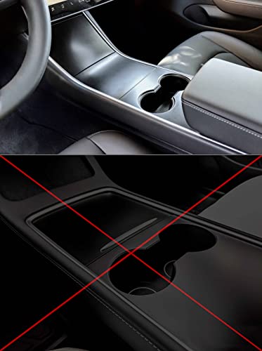 Tesla Model 3 / Model Y Center Console Wrap (Gen 1.0, Satin Black)