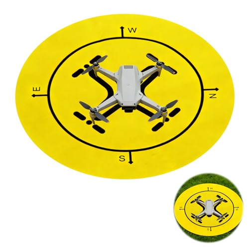 Drone Landing Pad, 20 Inch Universal Waterproof Weighted Portable Fast-Foldable Helipad Launch, for DJI Mavic 3 Pro/Mini 2 Se/Air 2 2s/Mini 3 4 Pro/Mavic 2/Holy Stone/FPV/Avata 2/Rc