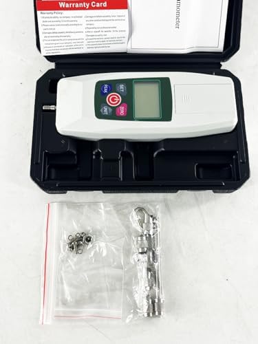 Digital Push Pull Force Gauge Dynamometer with Max Load Value 300N/30kg/65Lb/1080Oz Display Digit 0.1N Built-in Sensor Precision 土1% Automatic Shutdown Ffunction