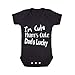 I`m cute Mum`s cute Dads lucky funny baby boy/girl babygrow vest [Apparel] ~