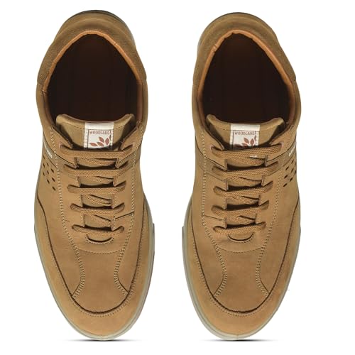 Image of Woodland Men Camel Casual Shoes