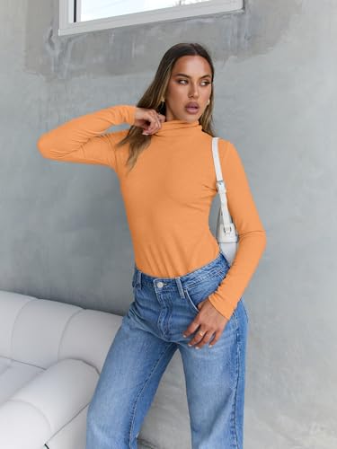 Image of Trendy Queen Women's Turtleneck Long Sleeve Shirts Basic Underwear Tops Winter Clothes 2026
