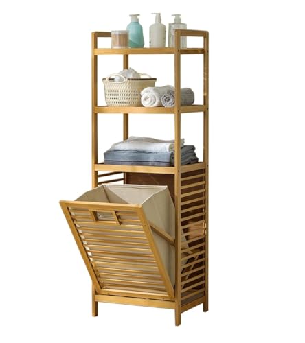 Baveke Laundry Hamper with 3 Tier Shelves & Tilt Out