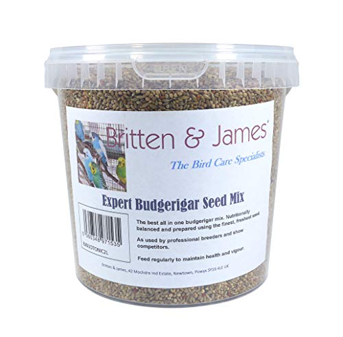 Britten & James Premium Food Mix for Budgies 2L Tub (1.8kg)
