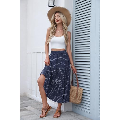 Image of Witsmile High Waist Tiered Skirts for Women Flowy Skirts for Women Long Length with Pockets 2026 Fashion Trendy