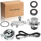 Partsflow Timing Belt KIT W/Water Pump Compatible With 2001-2005 VW Volkswagen Passat AUDI A4 Quattro 1.8L Turbo
