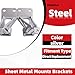 MITZONE Sheet Metal Mounts Brackets Compatible with 1963-1972 Chevy C10 GMC Truck Small Block V8 Works with Small Block Only Also Fitment for 69 C10 Motor mounts