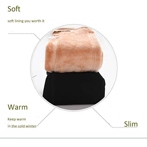 Image of Blostirno Women's Fleece Lined Tights Thermal Pantyhose Leggings Opaque Winter Warm Thick Stockings Tights