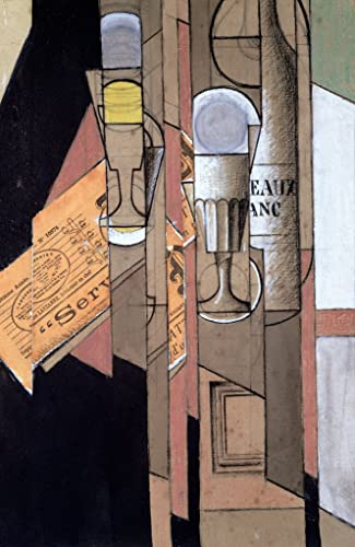 Cuadro decorativo de Juan Gris en burdeos y blanco para tu hogar