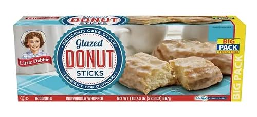Little Debbie Big Pack Donut Sticks 22.7oz Box, 12 Donut