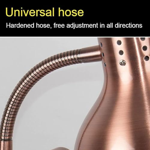 Lampe chauffante pour aliments réglable à double tête en acier inoxydable - 4