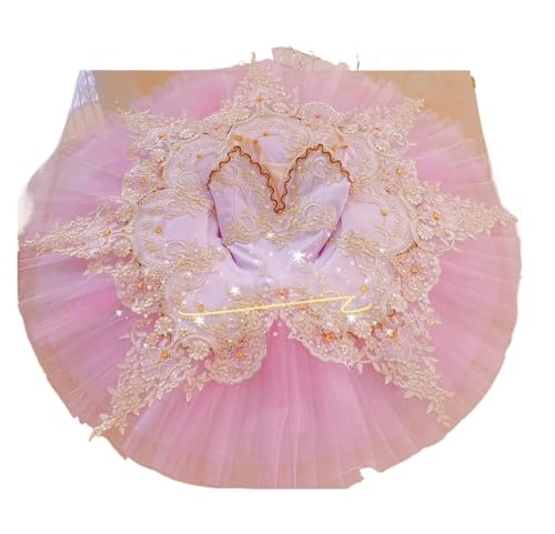 Tutu de ballet professionnel avec appliques en dentelle Color1 adulte S