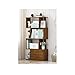 KELITINAus Boden Bücherregal Bücherregal Bücherregal Mit Schubladen Display Bodenstehende Bücherregale Aufbewahrungsregal Utility Organizer Regale Für Wohnzimmer Bücherregal,Braun,4-Stufig