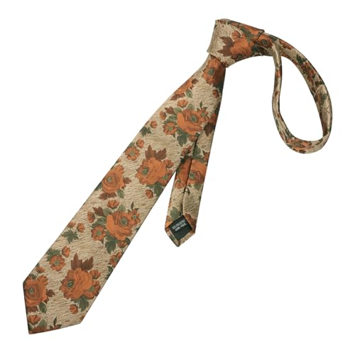 Image of Alizeal Mens 3.15'' Colorful Flower Pattern and handkerchief Necktie Set
