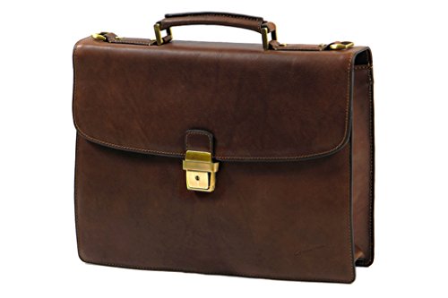 Cartable Arizona Gérard Henon en cuir de vachette gras pleine fleur